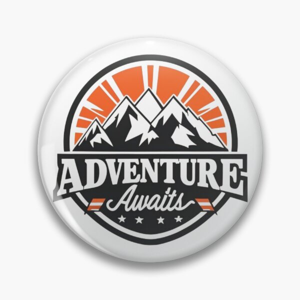 Item preview, Adventure Awaits Mountain Scene Logo designed and sold by CraftedRealm.