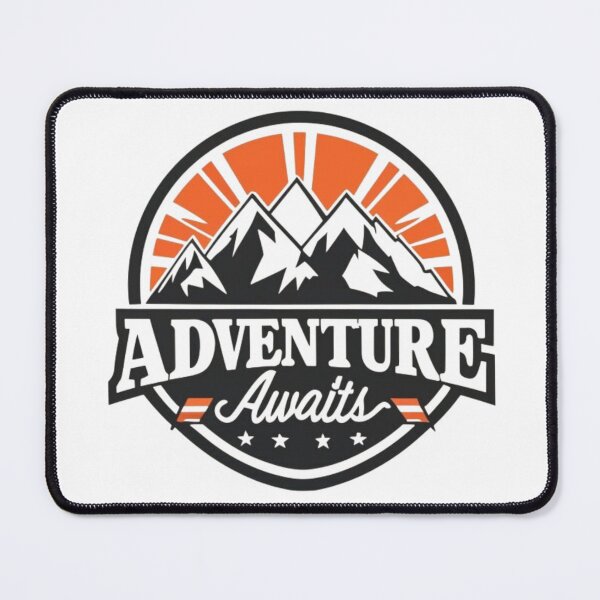 Item preview, Adventure Awaits Mountain Scene Logo designed and sold by CraftedRealm.