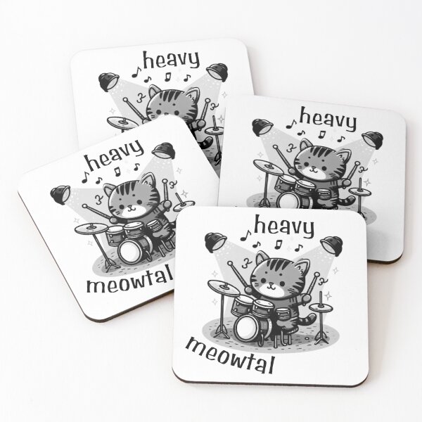 Item preview, Heavy Meowtal designed and sold by Melon Designs All.