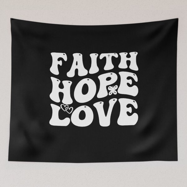 Item preview, Faith Hope Love Retro designed and sold by SpiritualVision.