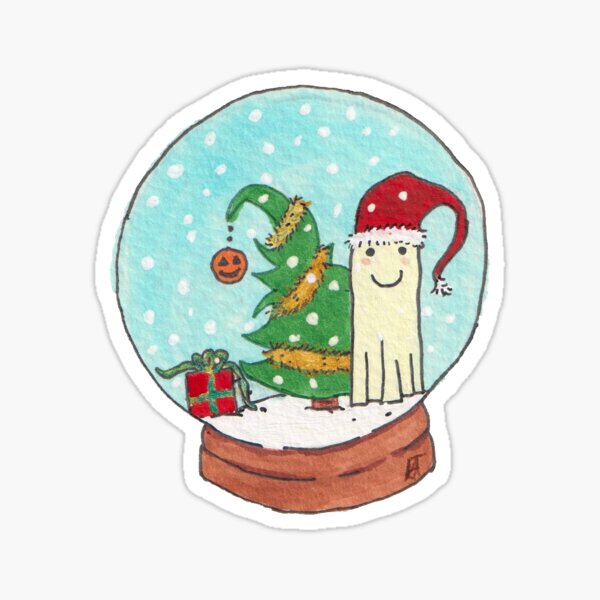 Snow Globe Dave and Friends Stickers [TRANSPARENT STICKER