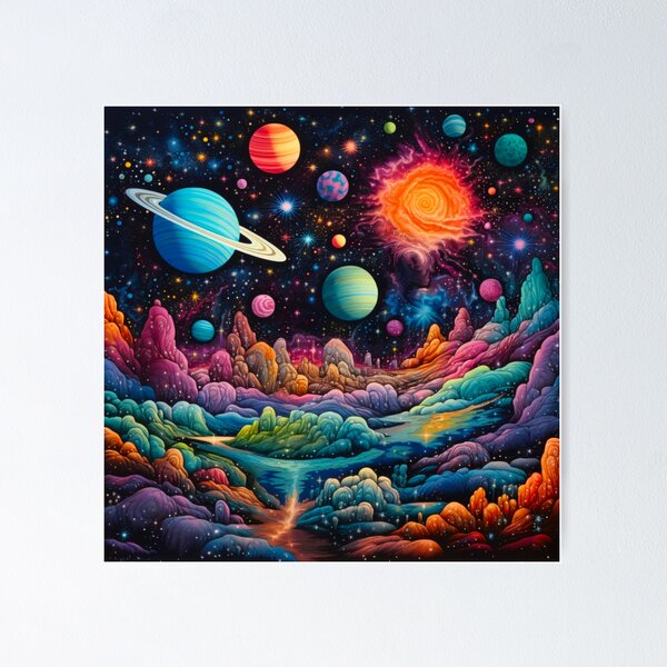 Black Light Space Posters for Sale | Redbubble