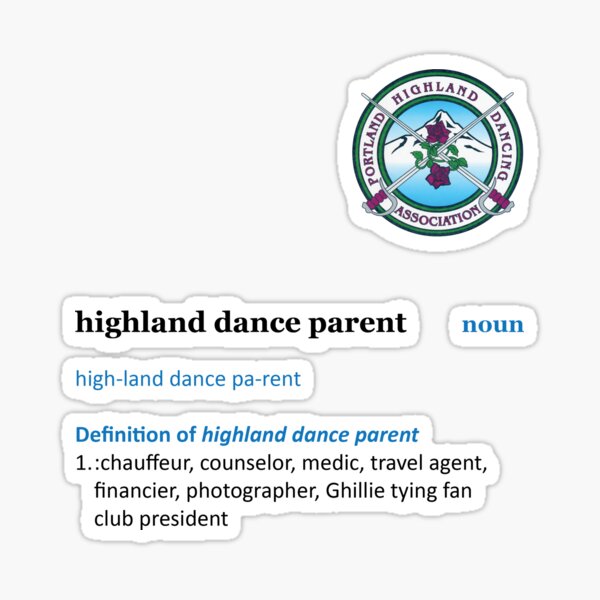 Item preview, Highland Dance Parent  designed and sold by PHDA2023.