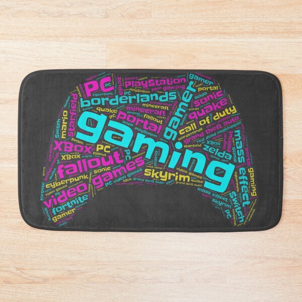 Item preview, Gaming Wordcloud for Darker Backgrounds designed and sold by WordsYouLove.