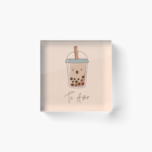 Item preview, Te Amo Bubble Tea Kawaii Spanish designed and sold by Neeshki.