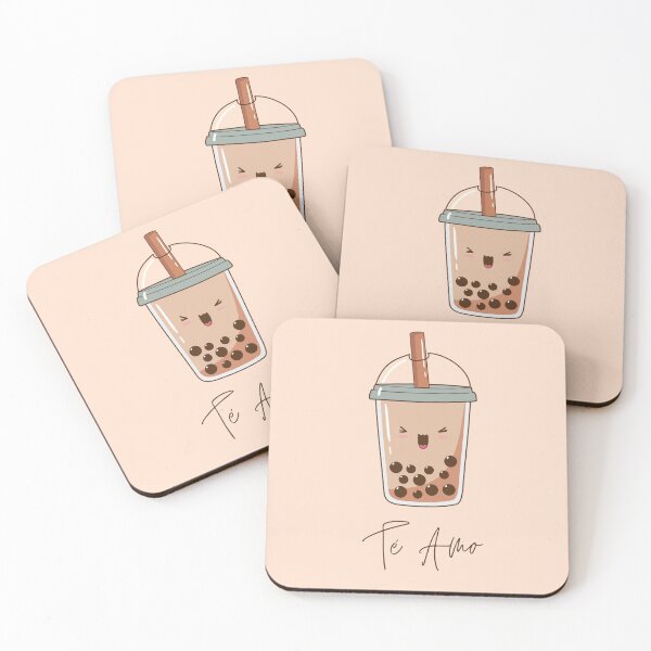 Item preview, Te Amo Bubble Tea Kawaii Spanish designed and sold by Neeshki.