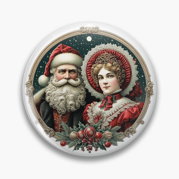 Item preview, Victorian Mr and Mrs Santa Claus, Victorian Vintage Santa designed and sold by Creations by Neph.