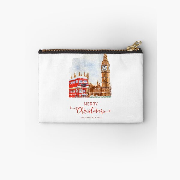 Item preview, Christmas in London postcard Big Ben London bus card London vintage Christmas card English Xmas designed and sold by LaundrySalt.