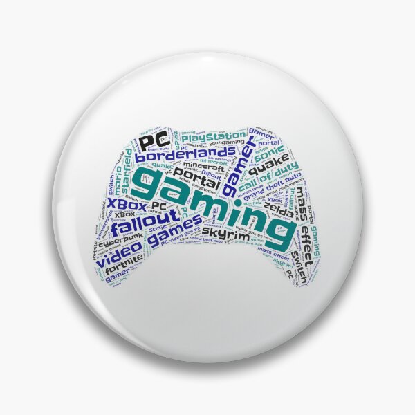 Item preview, Gaming Wordcloud for Lighter Backgrounds designed and sold by WordsYouLove.