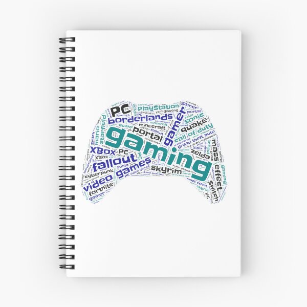 Item preview, Gaming Wordcloud for Lighter Backgrounds designed and sold by WordsYouLove.