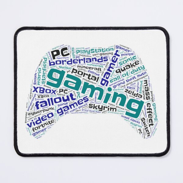 Item preview, Gaming Wordcloud for Lighter Backgrounds designed and sold by WordsYouLove.