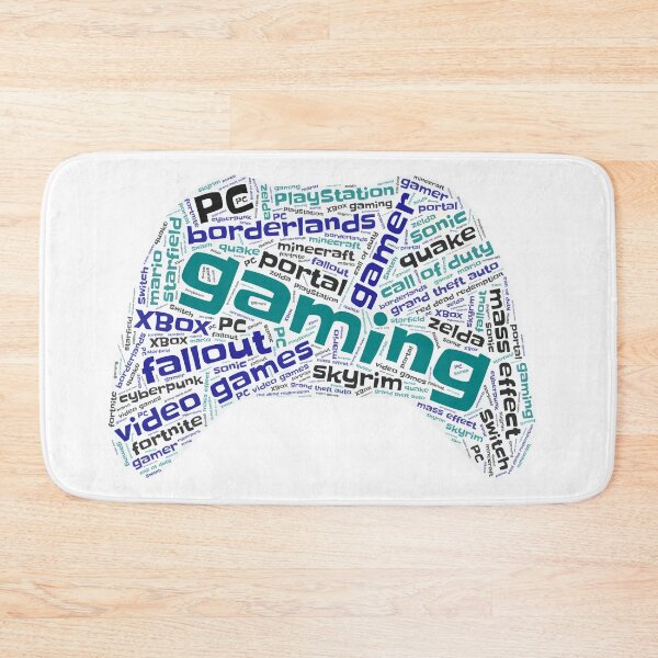 Item preview, Gaming Wordcloud for Lighter Backgrounds designed and sold by WordsYouLove.