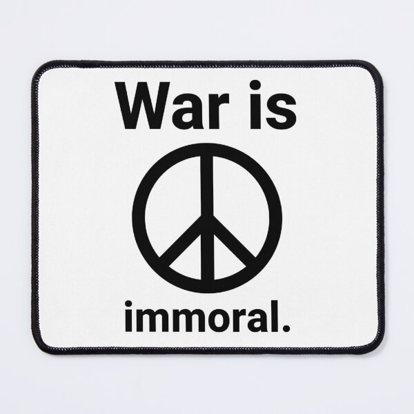Item preview, War is immoral  designed and sold by Rachel the Artist .