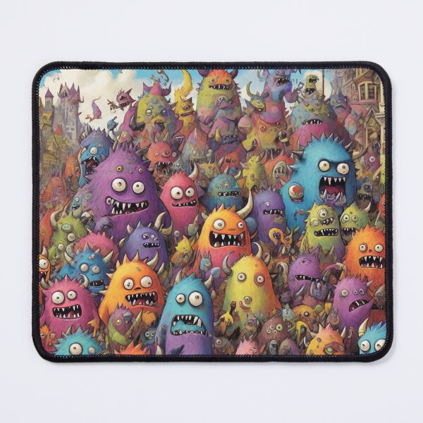 Item preview, Colorful Monster Village designed and sold by amenwolf.