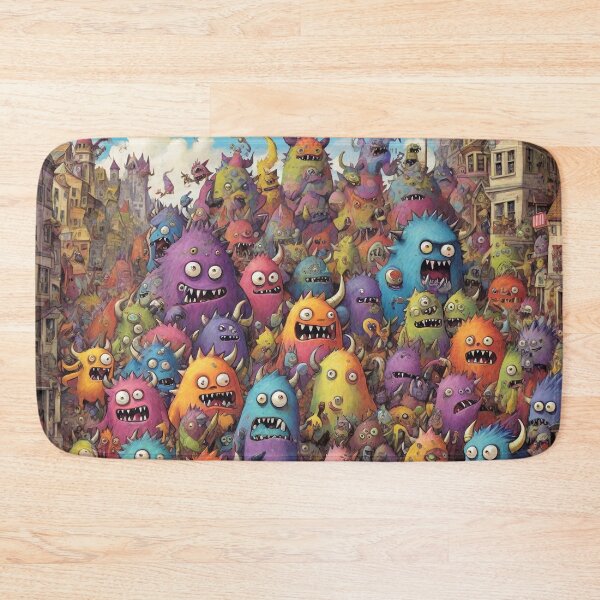 Item preview, Colorful Monster Village designed and sold by amenwolf.