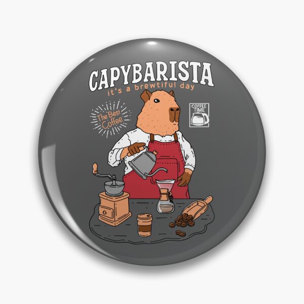 Item preview, Capybara Barista designed and sold by Kimprut.
