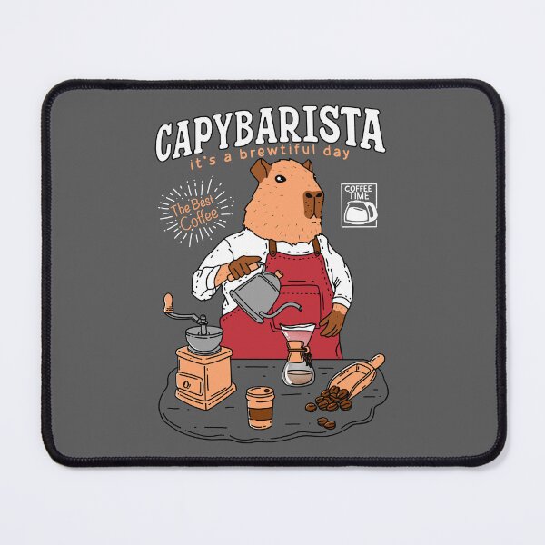 Item preview, Capybara Barista designed and sold by Kimprut.