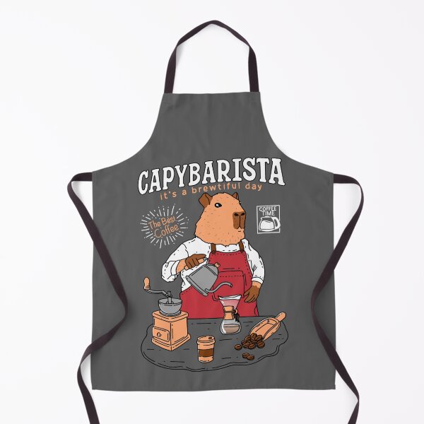Item preview, Capybara Barista designed and sold by Kimprut.
