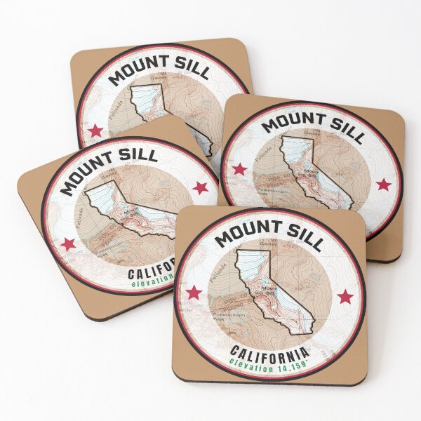 Item preview, California Mountain Map - Mount Sill designed and sold by Willz Designz.