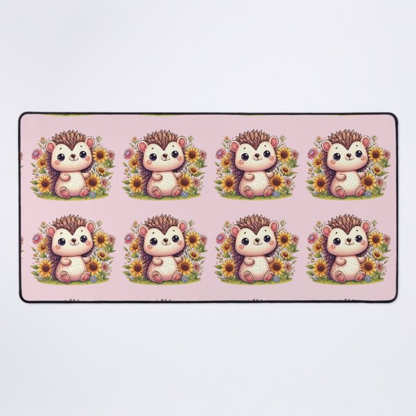 Item preview, Hedgehog Cutie With Sunflowers designed and sold by Kim Arnott.