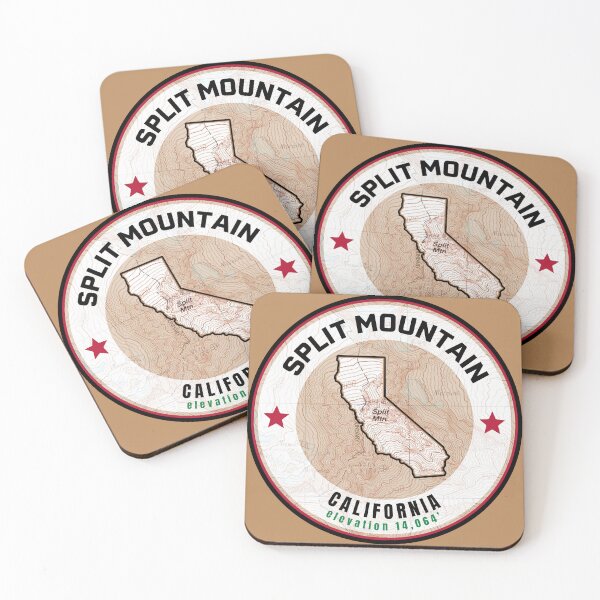 Item preview, California Mountain Map - Split Mountain designed and sold by Willz Designz.