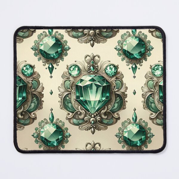 Item preview, Ornate Emeralds Pattern designed and sold by NeatSplash.