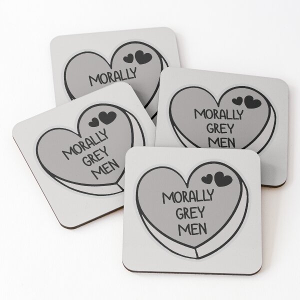 Item preview, Morally Grey Love Heart designed and sold by baranskini.
