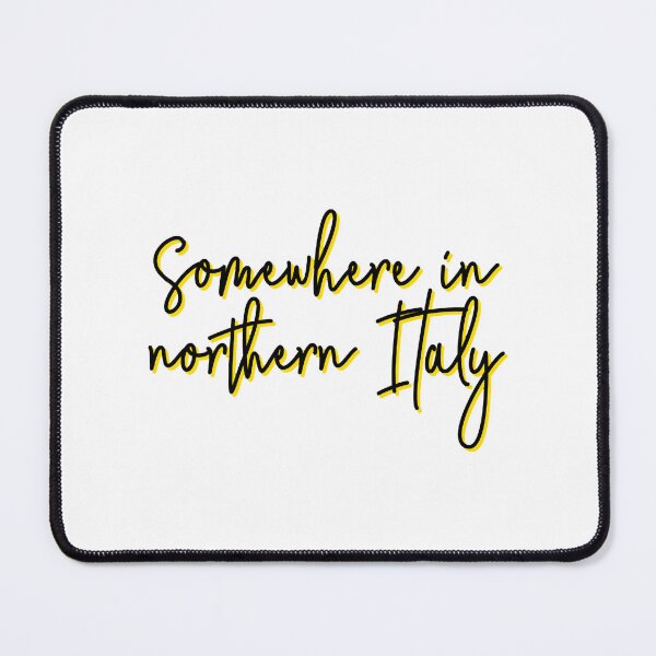Item preview, Somewhere In Northern Italy Script Yellow Travel designed and sold by MetcaAi.