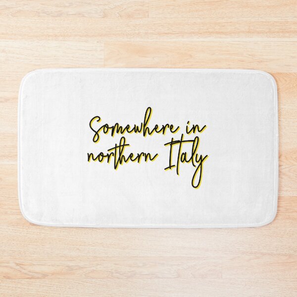 Item preview, Somewhere In Northern Italy Script Yellow Travel designed and sold by MetcaAi.