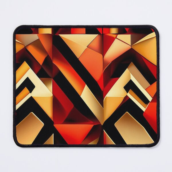 Item preview, Red amber gold geometric designed and sold by mwebba2005.