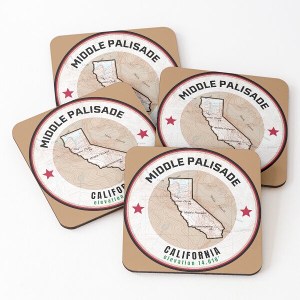 Item preview, California Mountain Map - Middle Palisade designed and sold by Willz Designz.