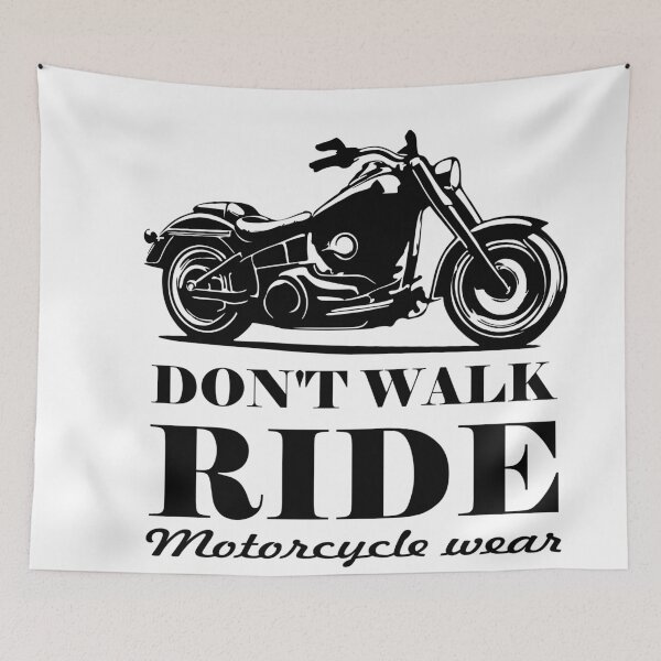 Item preview, Classic Vintage Motorcycle Wear, Do not walk Ride, back design  designed and sold by LuizSilva1983.
