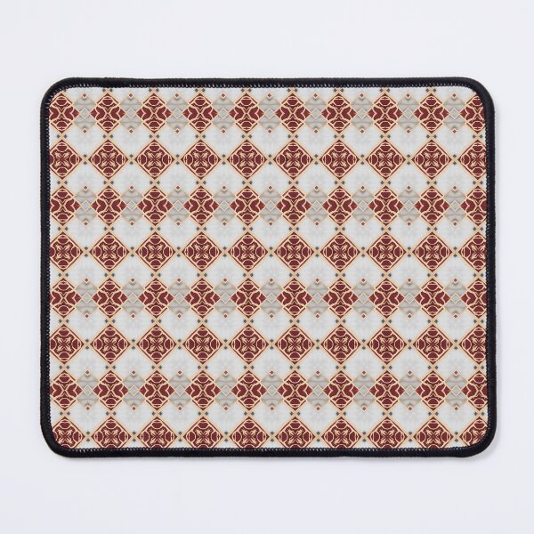 Item preview, Burnt Umber, Cloud and Gold Geometric Pattern with a Marble Background designed and sold by PatternMyHome.