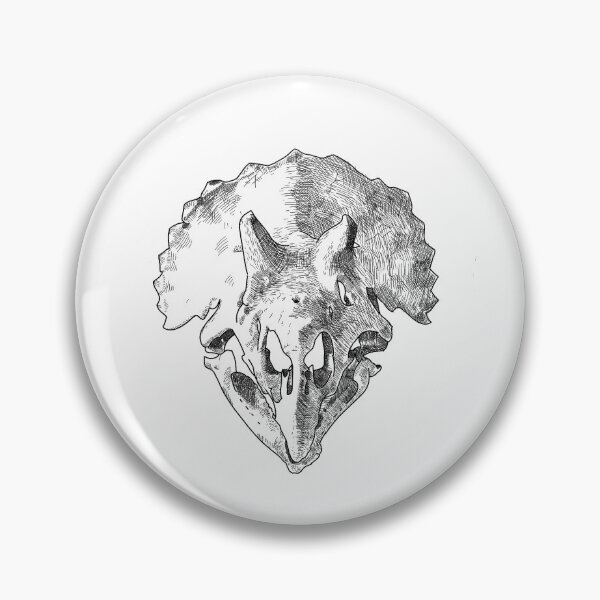 Item preview, Triceratops Skull Engraving designed and sold by Moth-ManIsReal.