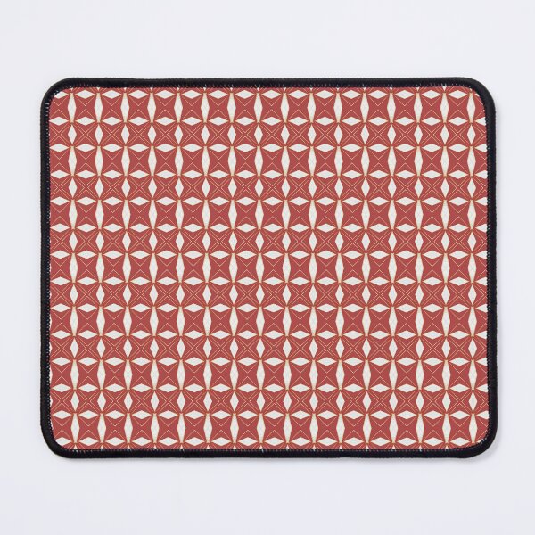Item preview, Apple Blossom (Red), Soft Peach and Gold Geometric Pattern with a Marble Background designed and sold by PatternMyHome.