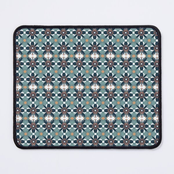 Item preview, Flowers - Greyish Teal, Elephant, Whiskey, Pale Copper and Soapstone Pattern designed and sold by PatternMyHome.