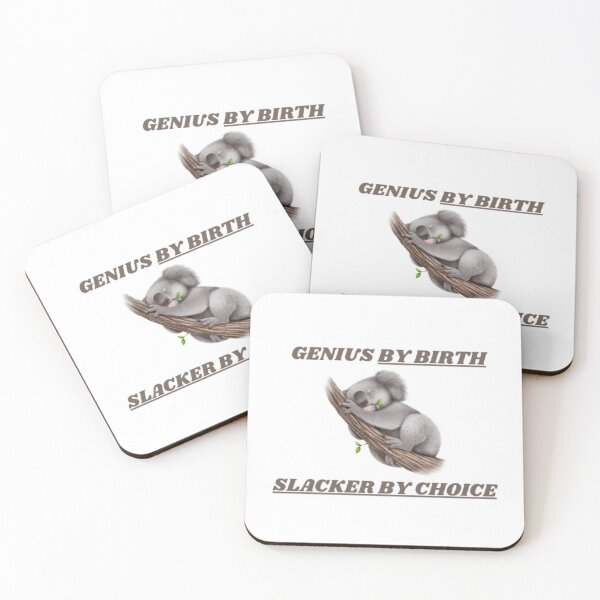 Item preview, Genius By Birth slacker By Choice designed and sold by MJOSTORE.