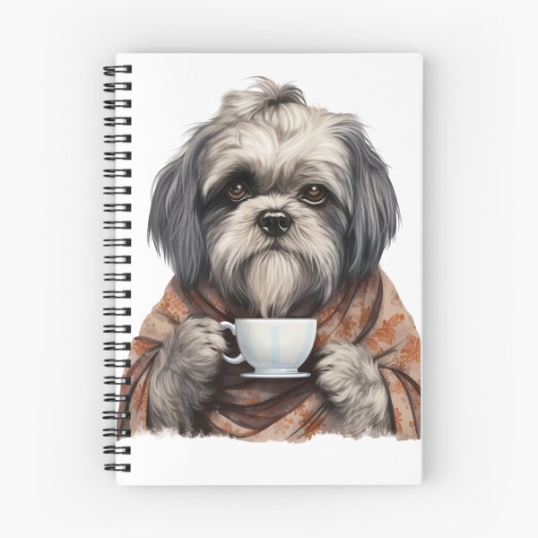 Item preview, Shitzu on it holding a cup of tea designed and sold by JonathanP514.