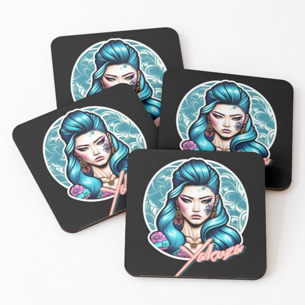 Item preview, Blue haired Yakuza princess  designed and sold by Roxburylane.