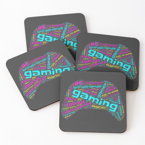 Item preview, Gaming Wordcloud for Darker Backgrounds designed and sold by WordsYouLove.