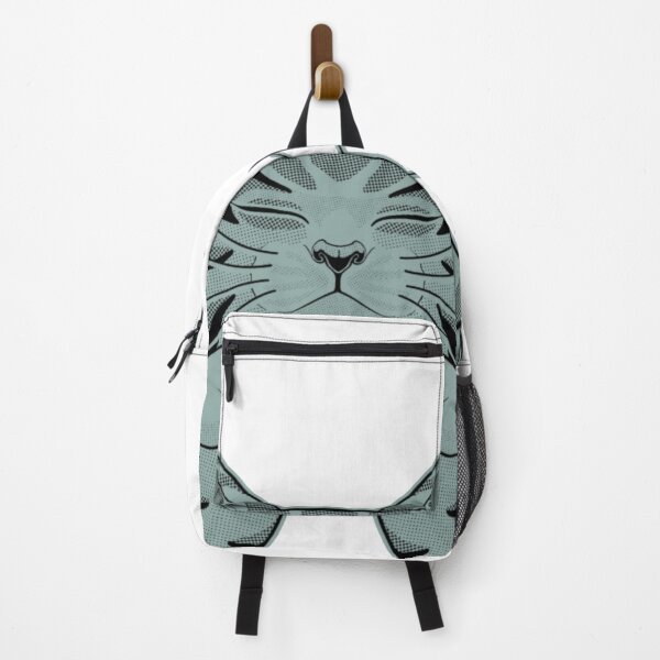 Item preview, Monmom Cat Green Gray designed and sold by SolooArtDesign.