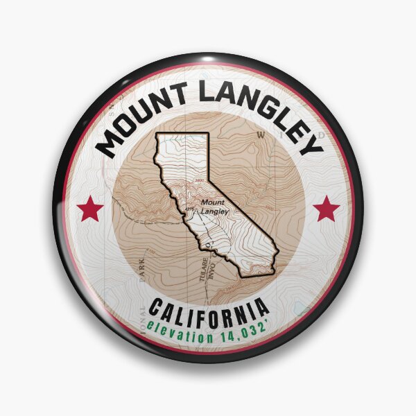 Item preview, California Mountain Map - Mount Langley designed and sold by Willz Designz.