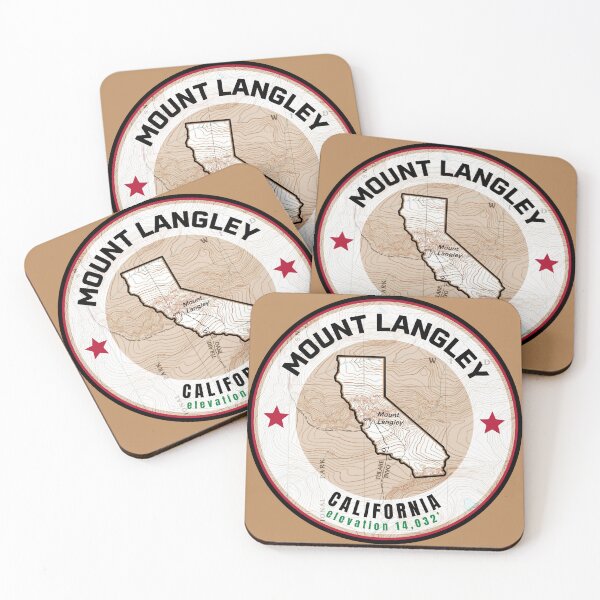 Item preview, California Mountain Map - Mount Langley designed and sold by Willz Designz.