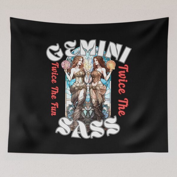 Item preview, Gemini: Twice The Fun, Twice The Sass designed and sold by ZodiacWonders.
