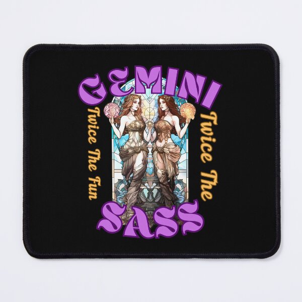 Item preview, Gemini: Twice The Fun, Twice The Sass. gemini constellation designed and sold by ZodiacWonders.
