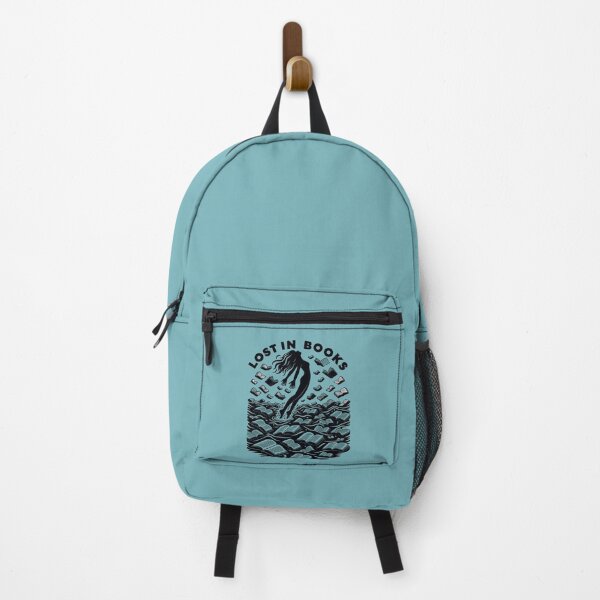 Item preview, Lost In Books Mermaid Librarian Teacher Book Lover designed and sold by ArtMeetsPizza.