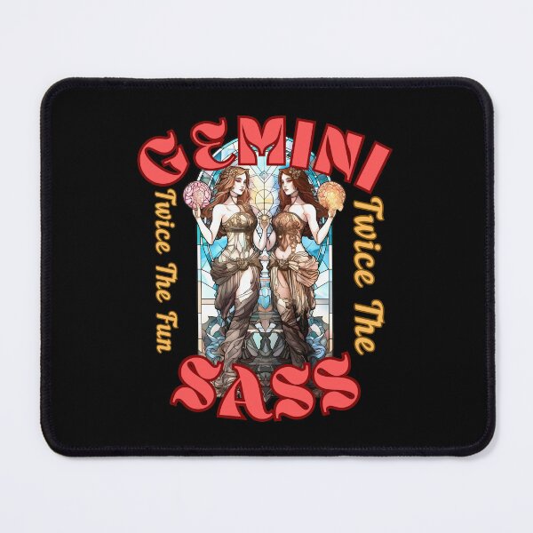 Item preview, Gemini: Twice The Fun, Twice The Sass. gemini astrology designed and sold by ZodiacWonders.