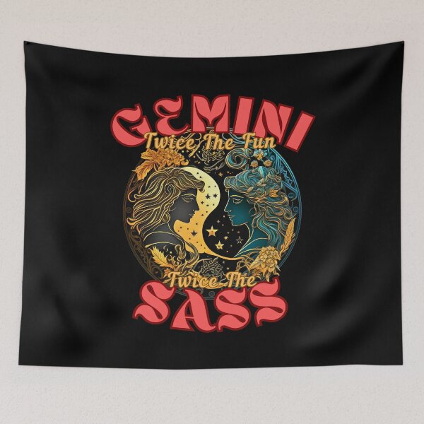 Item preview, Gemini: Twice The Fun, Twice The Sass. gemini june designed and sold by ZodiacWonders.