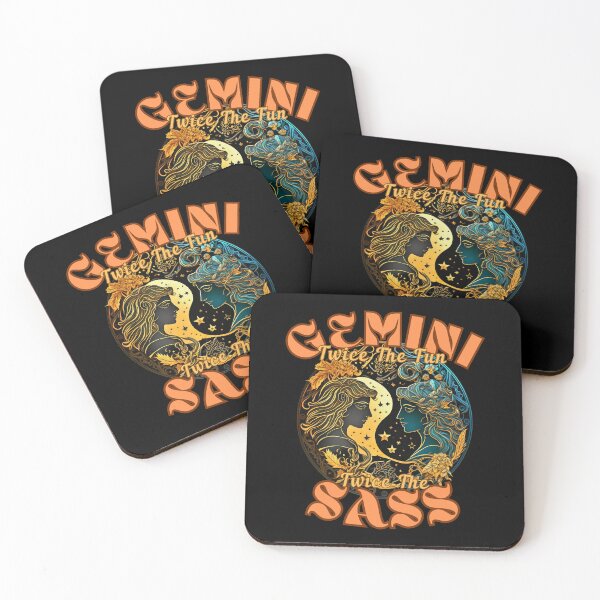 Item preview, Gemini: Twice The Fun, Twice The Sass. gemini horoscope designed and sold by ZodiacWonders.