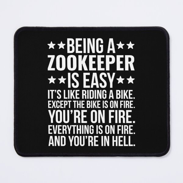 Item preview, Being A Zookeeper Is Easy Funny designed and sold by kamrankhan.